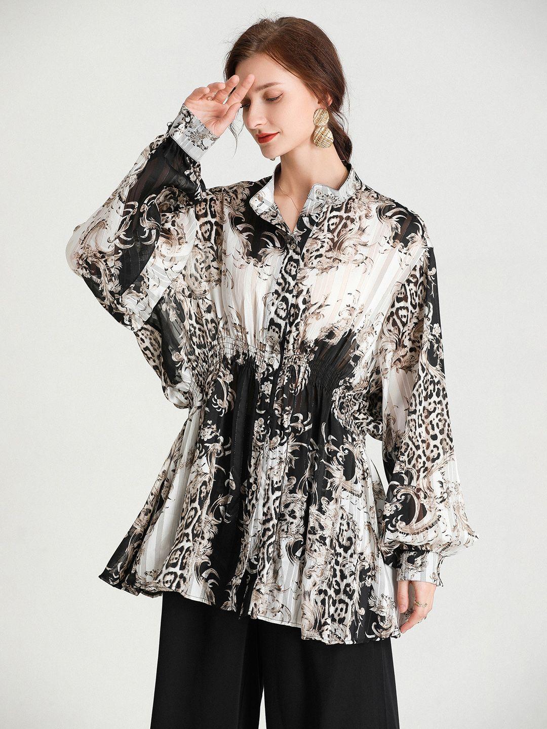 jc collection abstract printed casual shirt