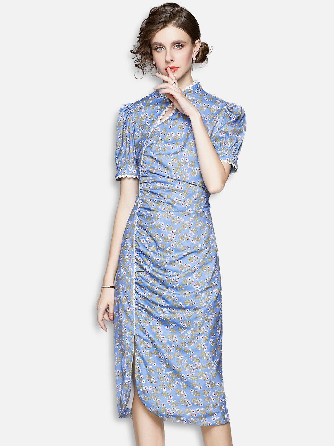 jc collection blue shirt dress