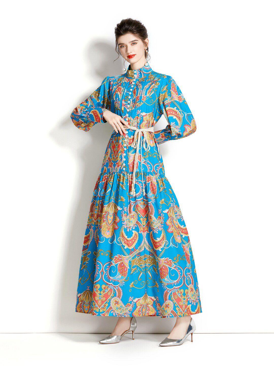 jc collection ethnic motifs maxi ethnic dress
