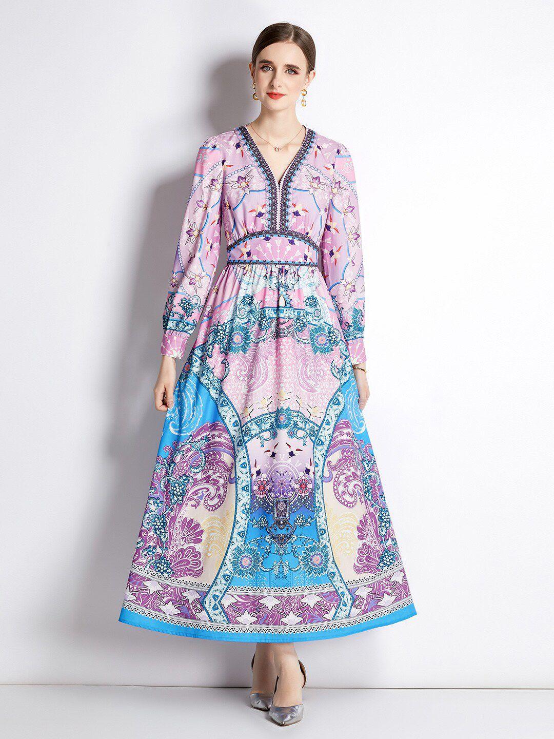 jc collection ethnic motifs print maxi dress