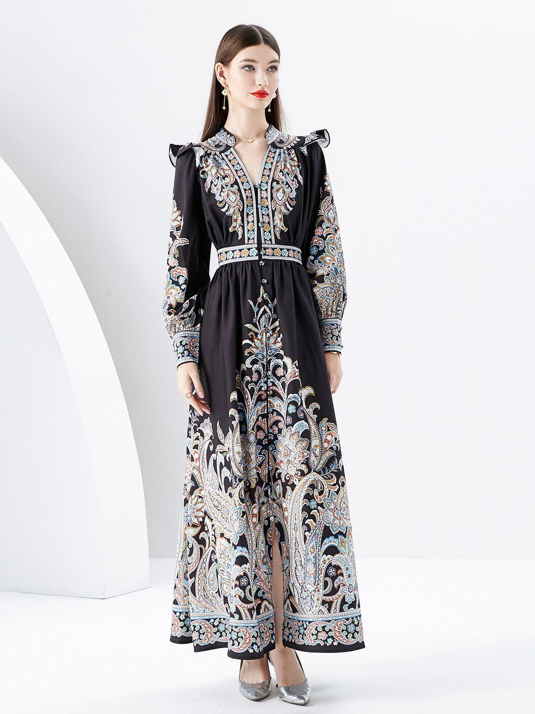 jc collection ethnic motifs print maxi dress