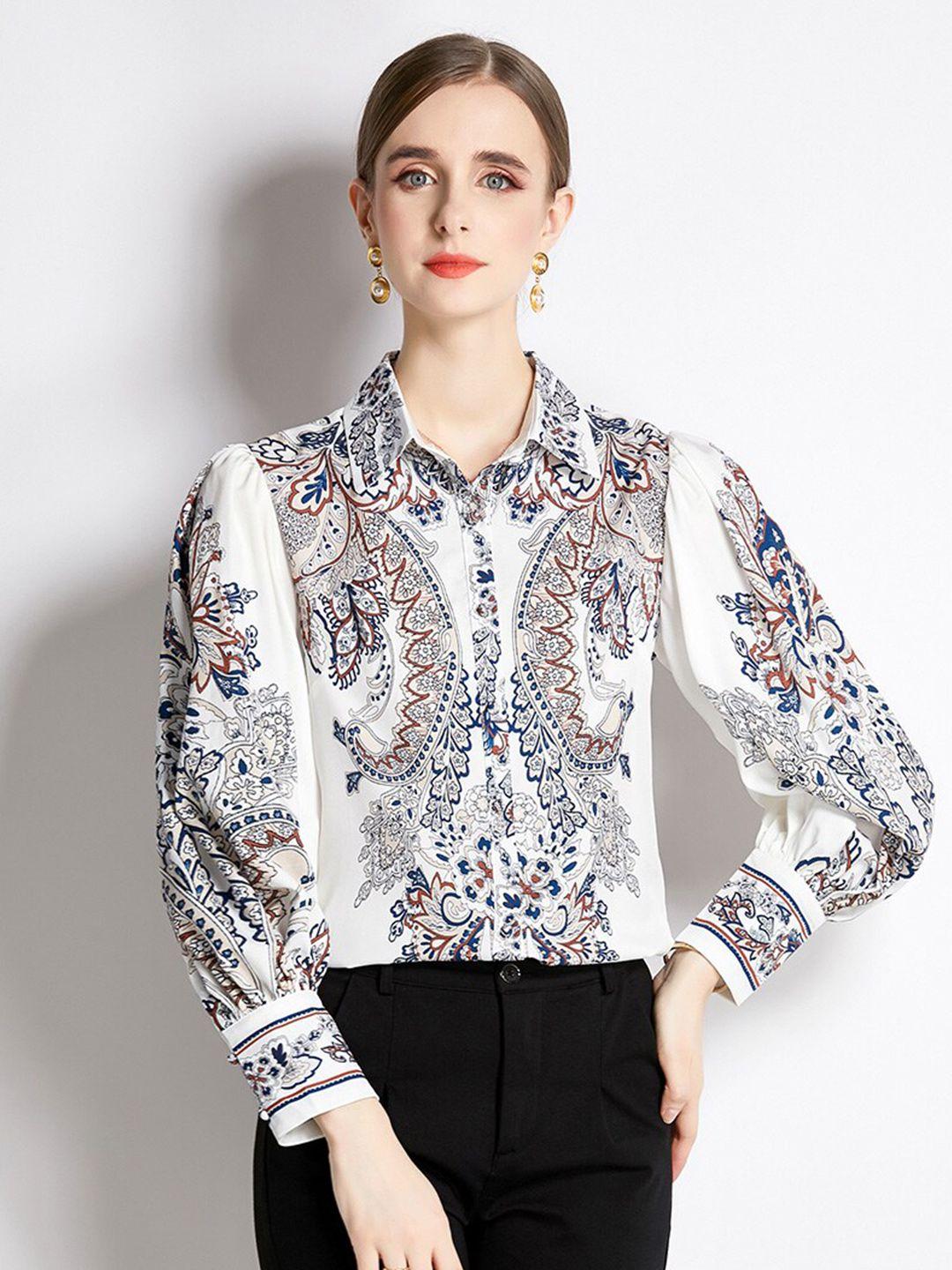 jc collection ethnic motifs printed casual shirt