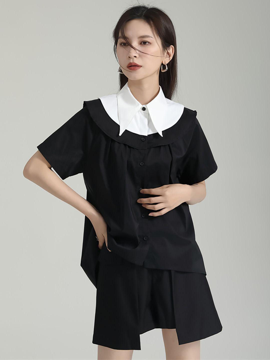 jc collection extended sleeves high-low casual shirt