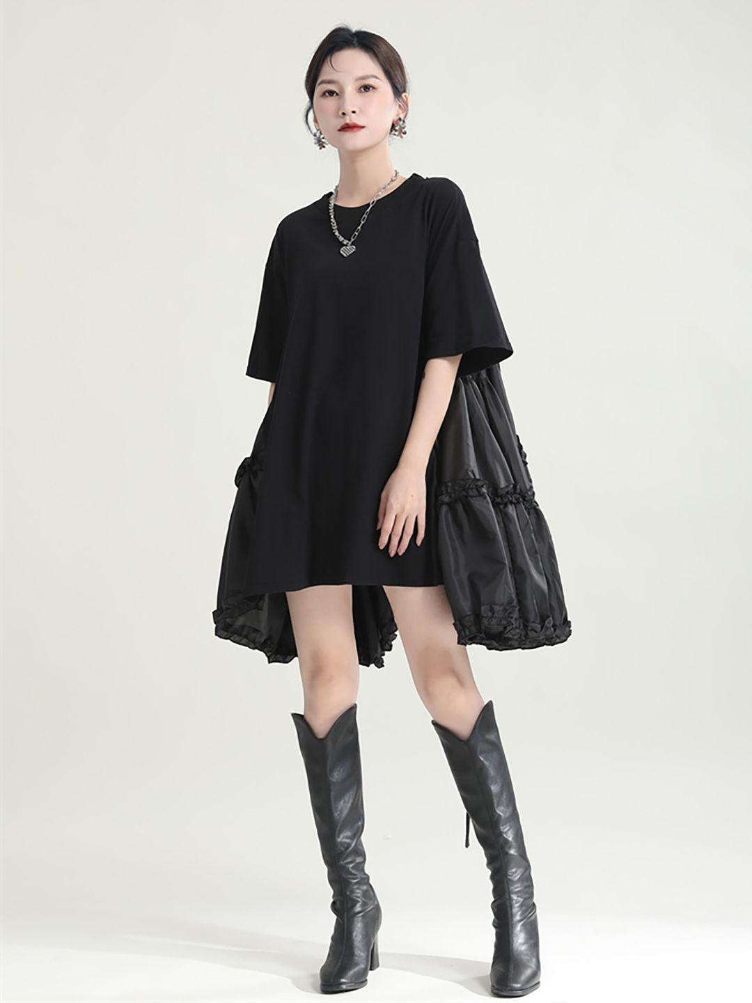 jc collection flared sleeve a-line dress