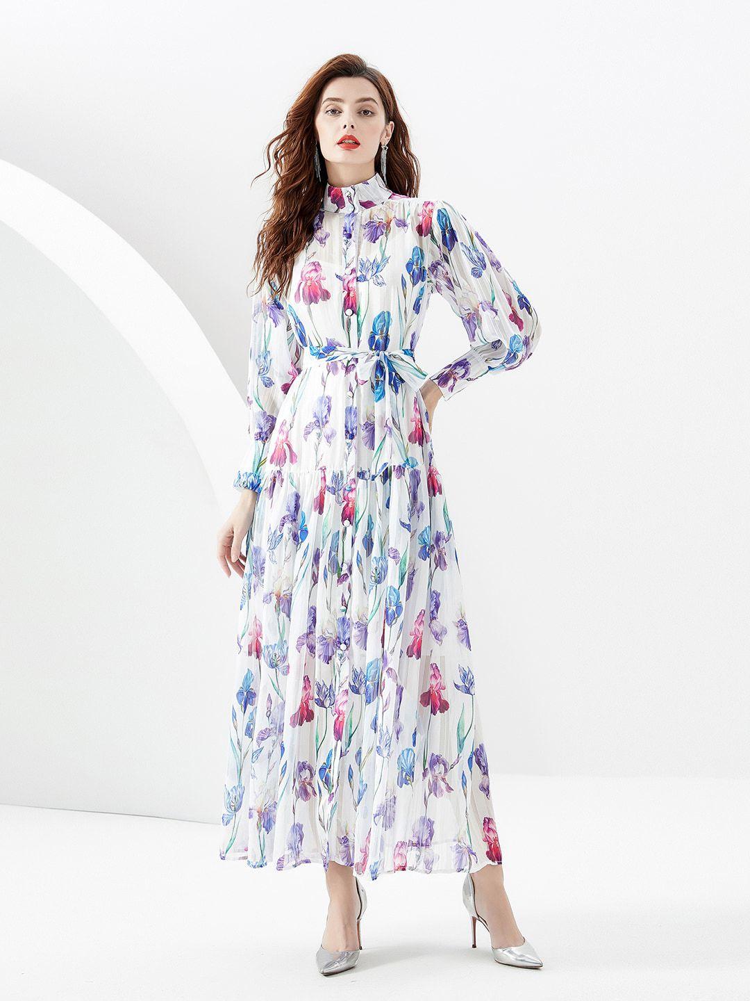jc collection floral printed maxi dress
