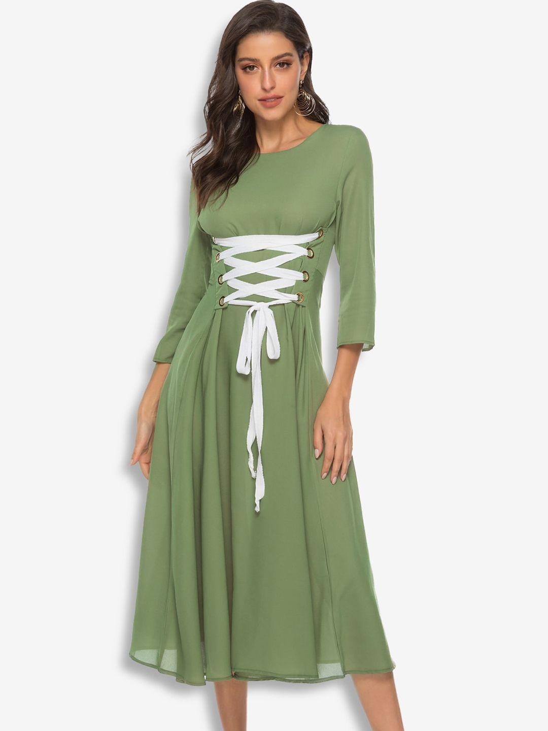 jc collection green midi dress