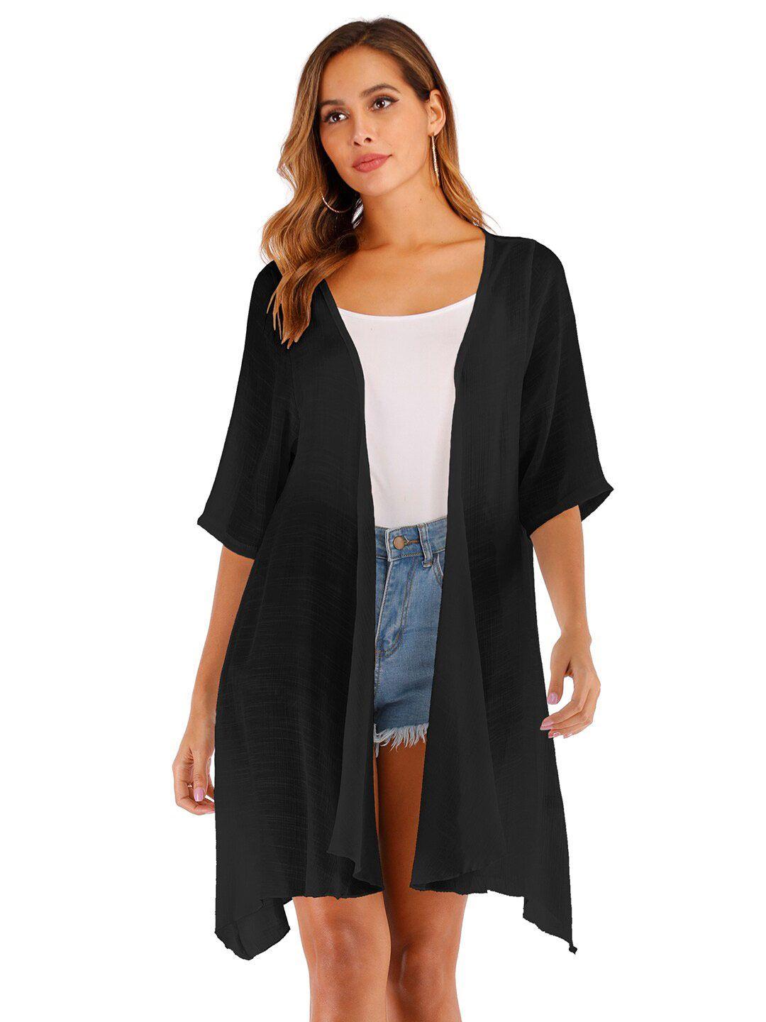 jc collection longline asymmetric open front shrug