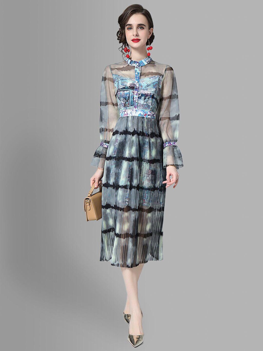jc collection multicoloured abstract print sheath dress