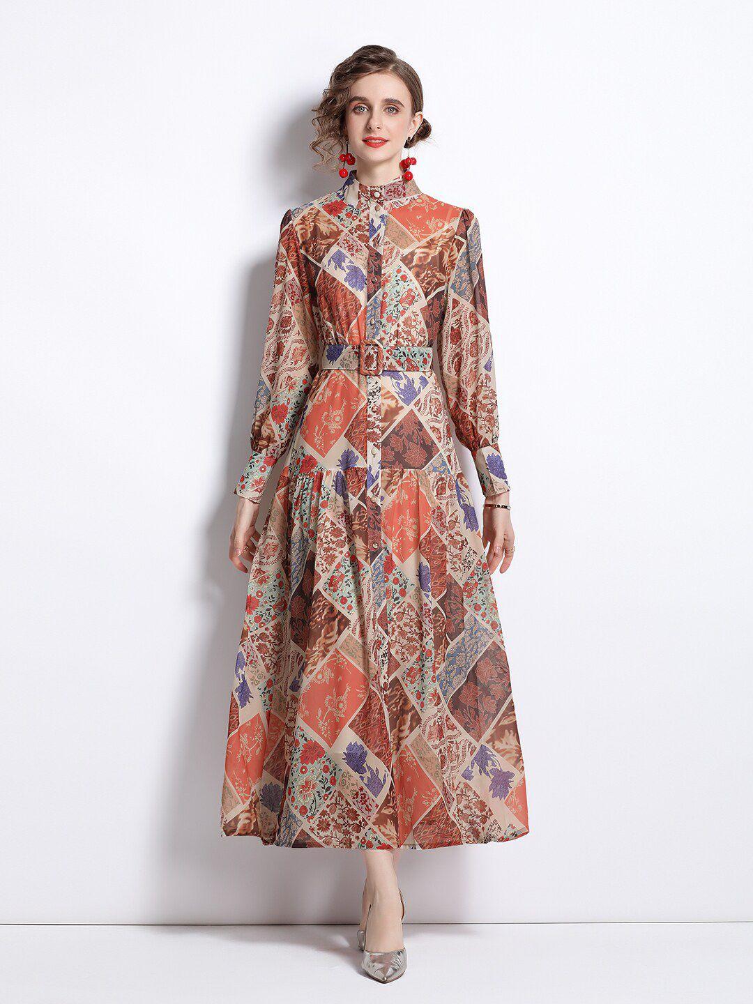 jc collection multicoloured ethnic motifs maxi dress
