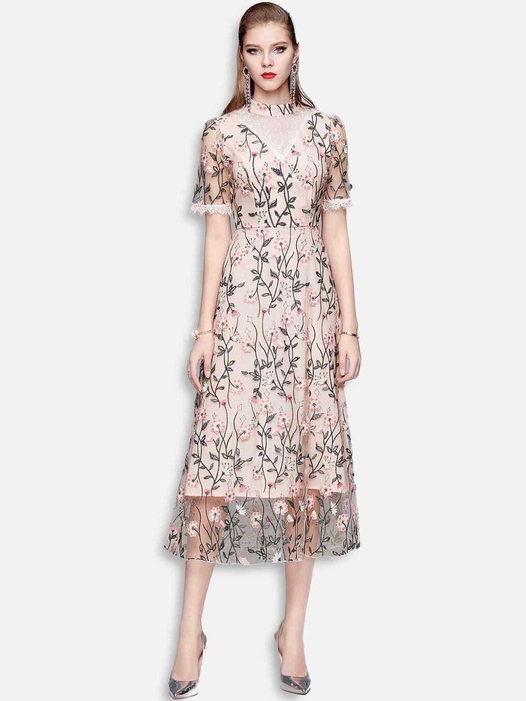 jc collection multicoloured floral midi dress