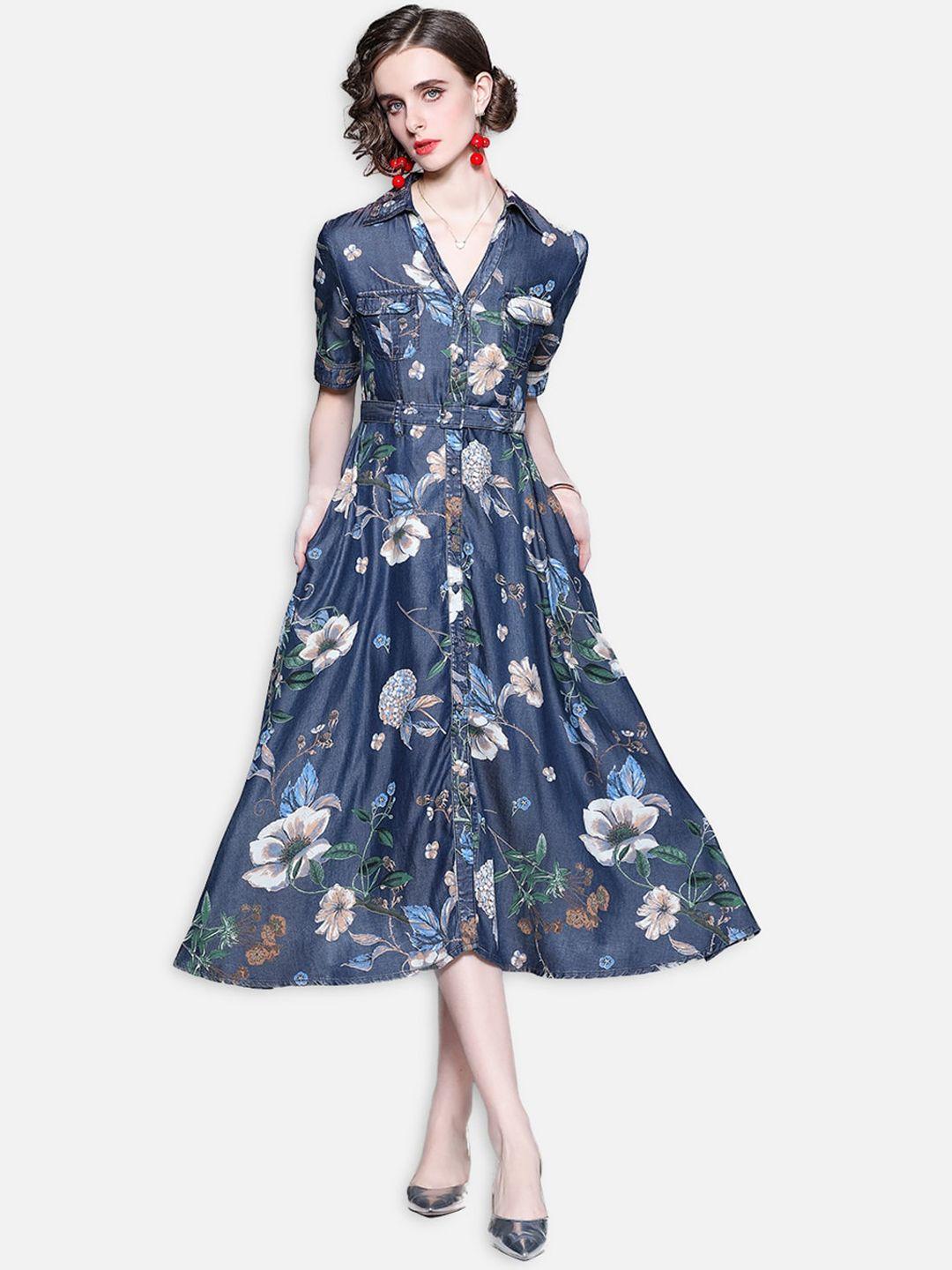 jc collection multicoloured floral midi dress