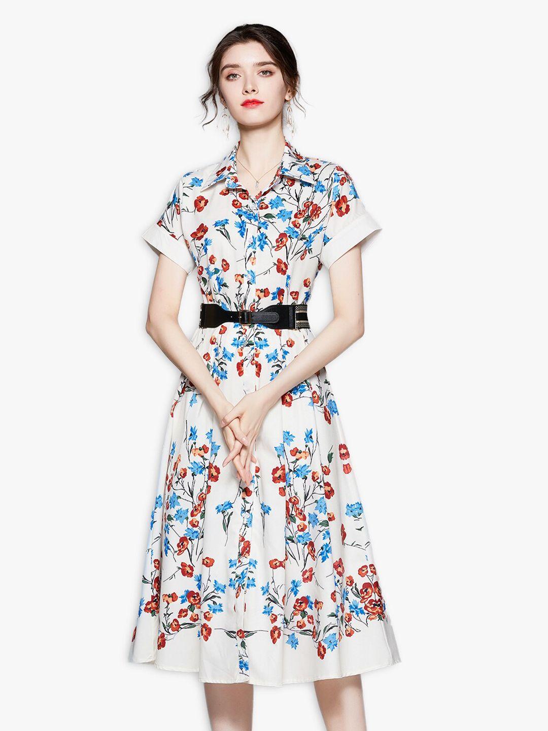 jc collection multicoloured floral midi dress