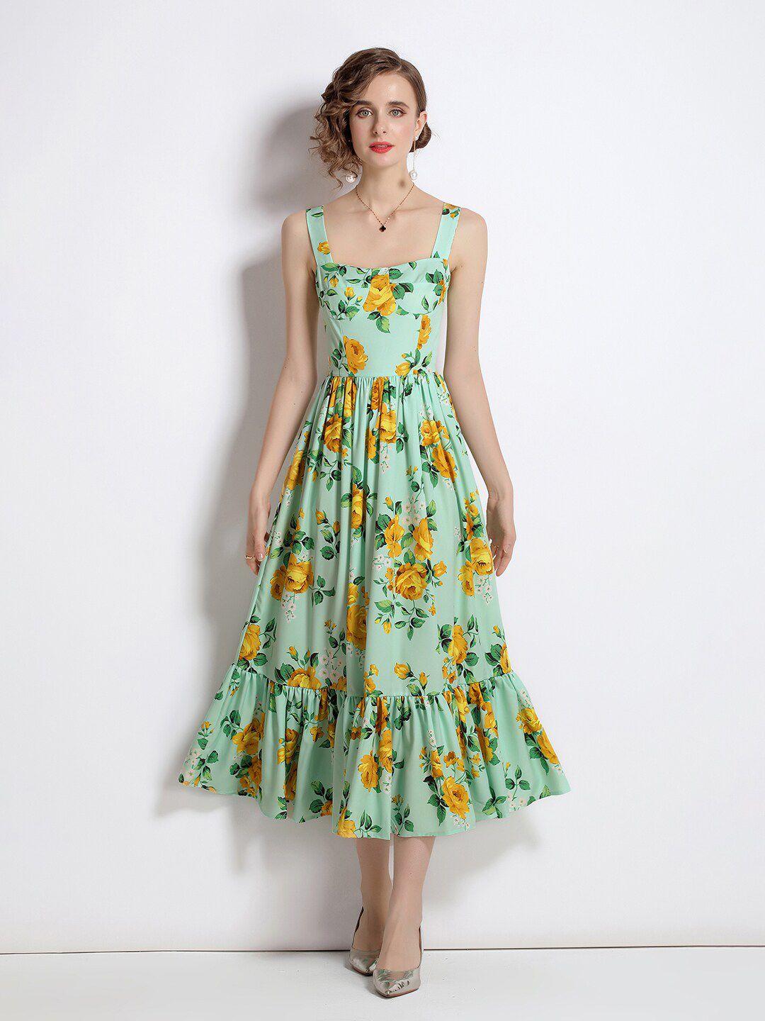 jc collection multicoloured floral midi dress