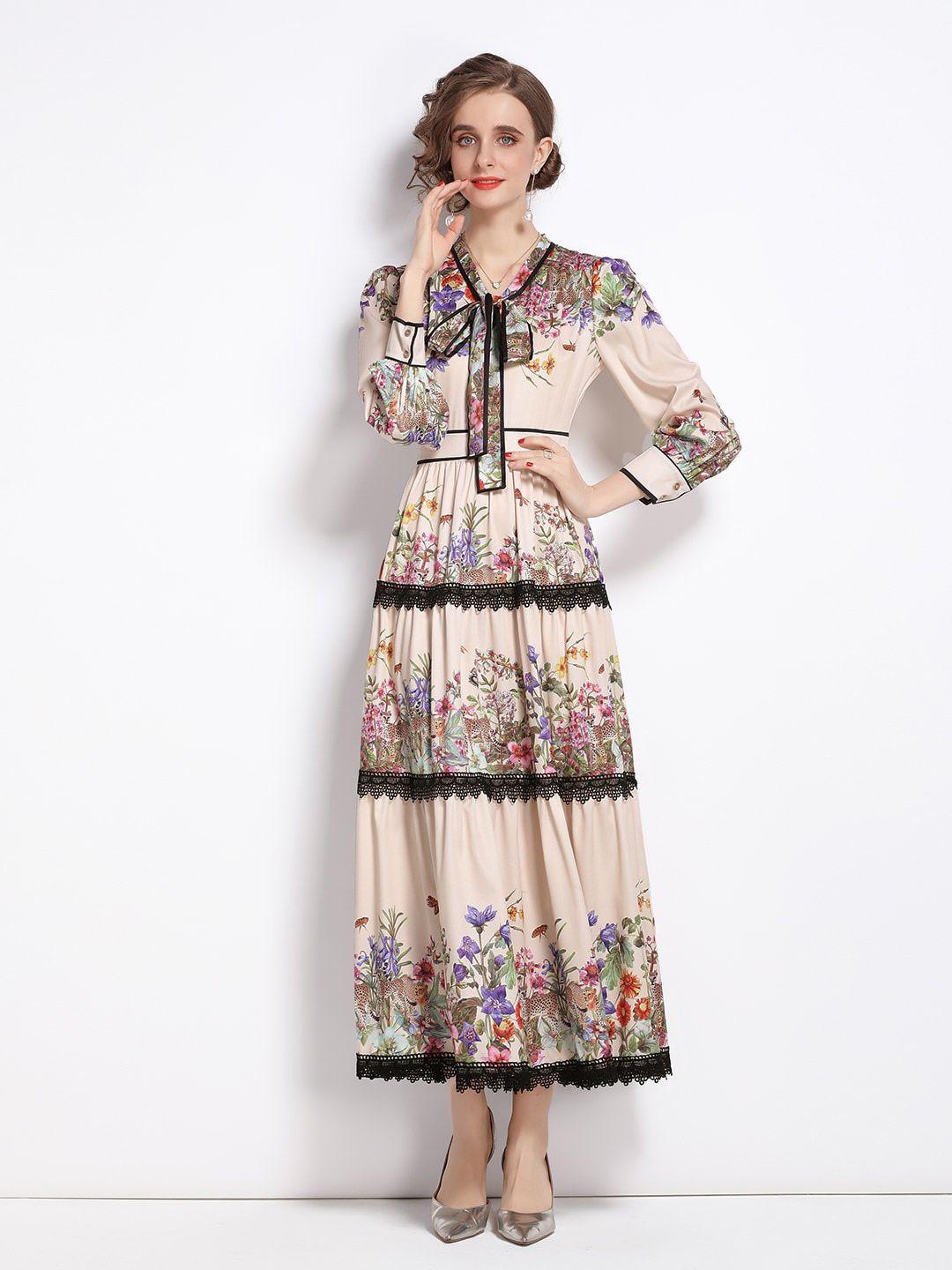 jc collection multicoloured floral printed maxi dress