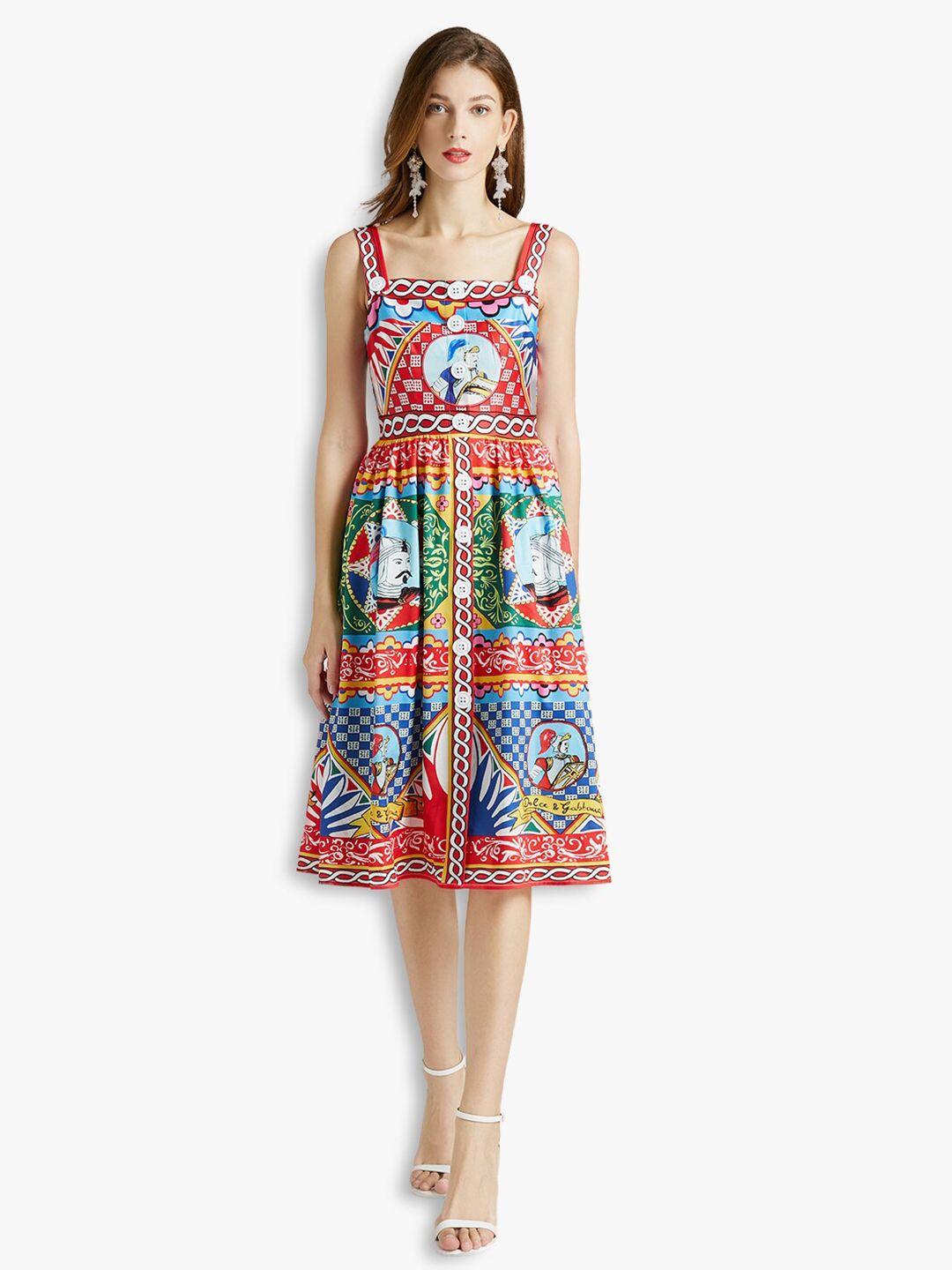 jc collection multicoloured tribal dress