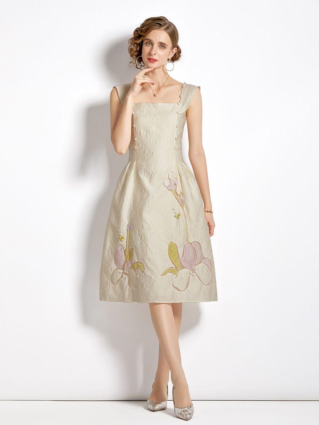 jc collection off white a-line dress