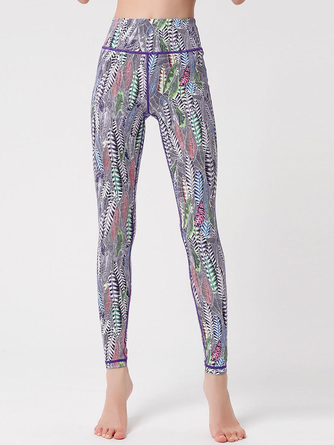 jc collection printed ankle length training tights