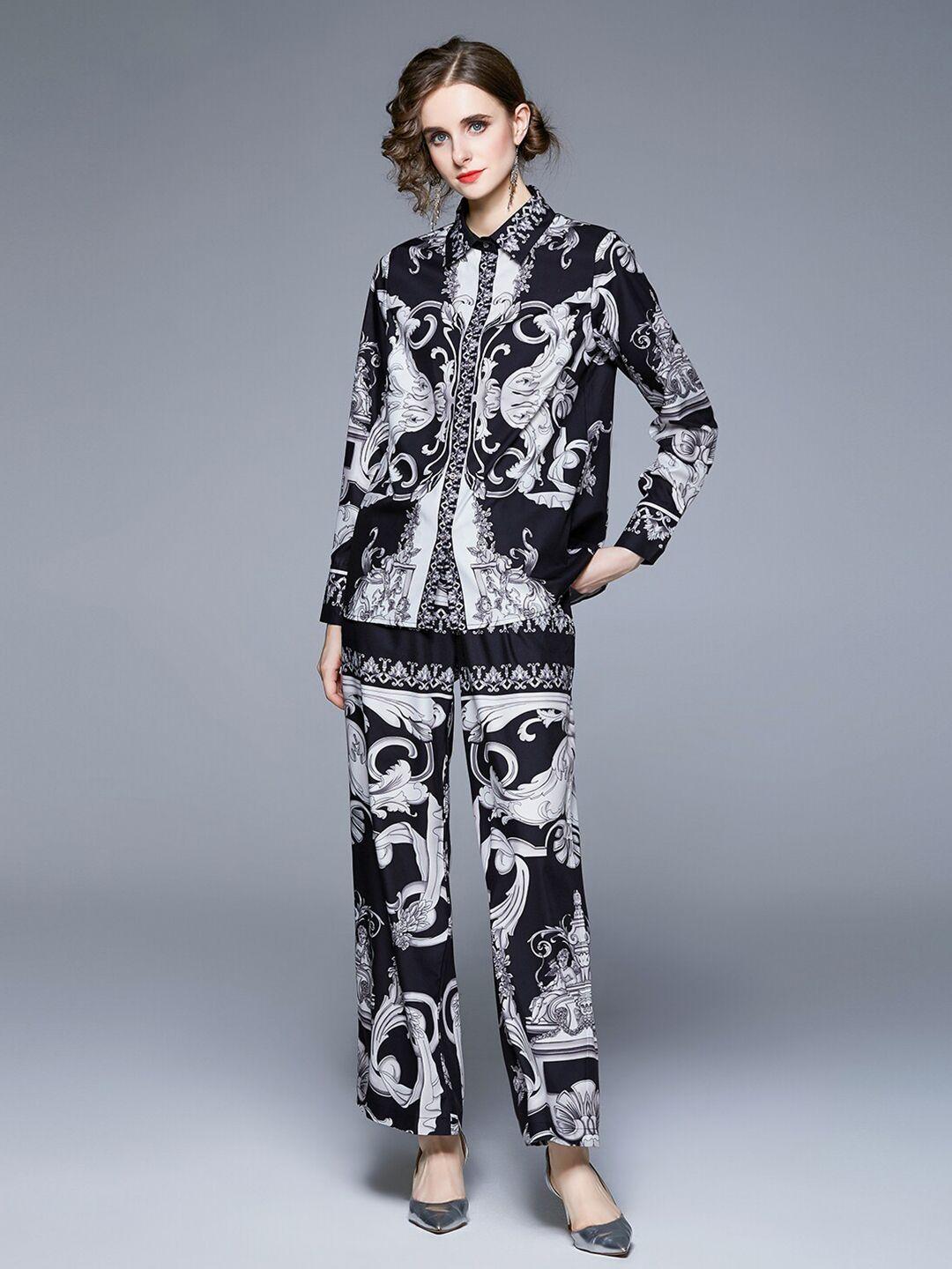 jc collection printed shirt with trousers