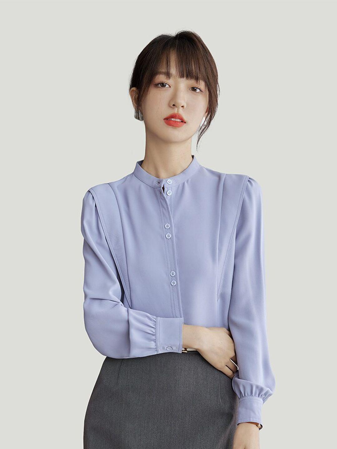 jc collection puff sleeve shirt style top