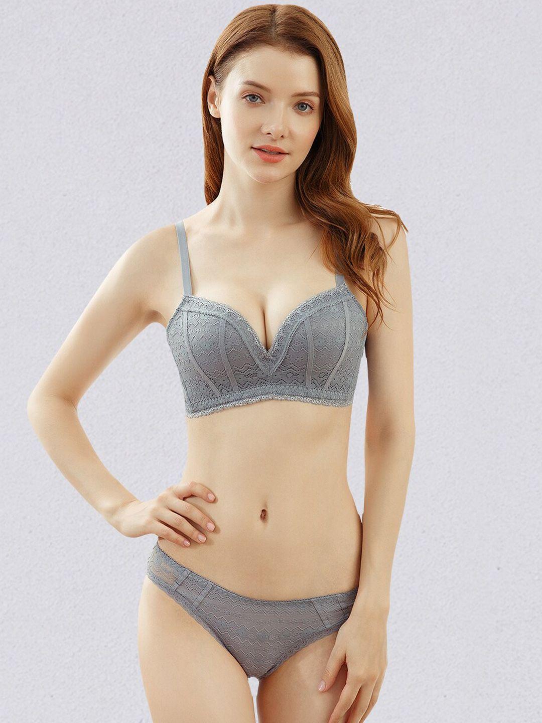 jc collection self designed laced lingerie set ls-qr-2007-grey-32b