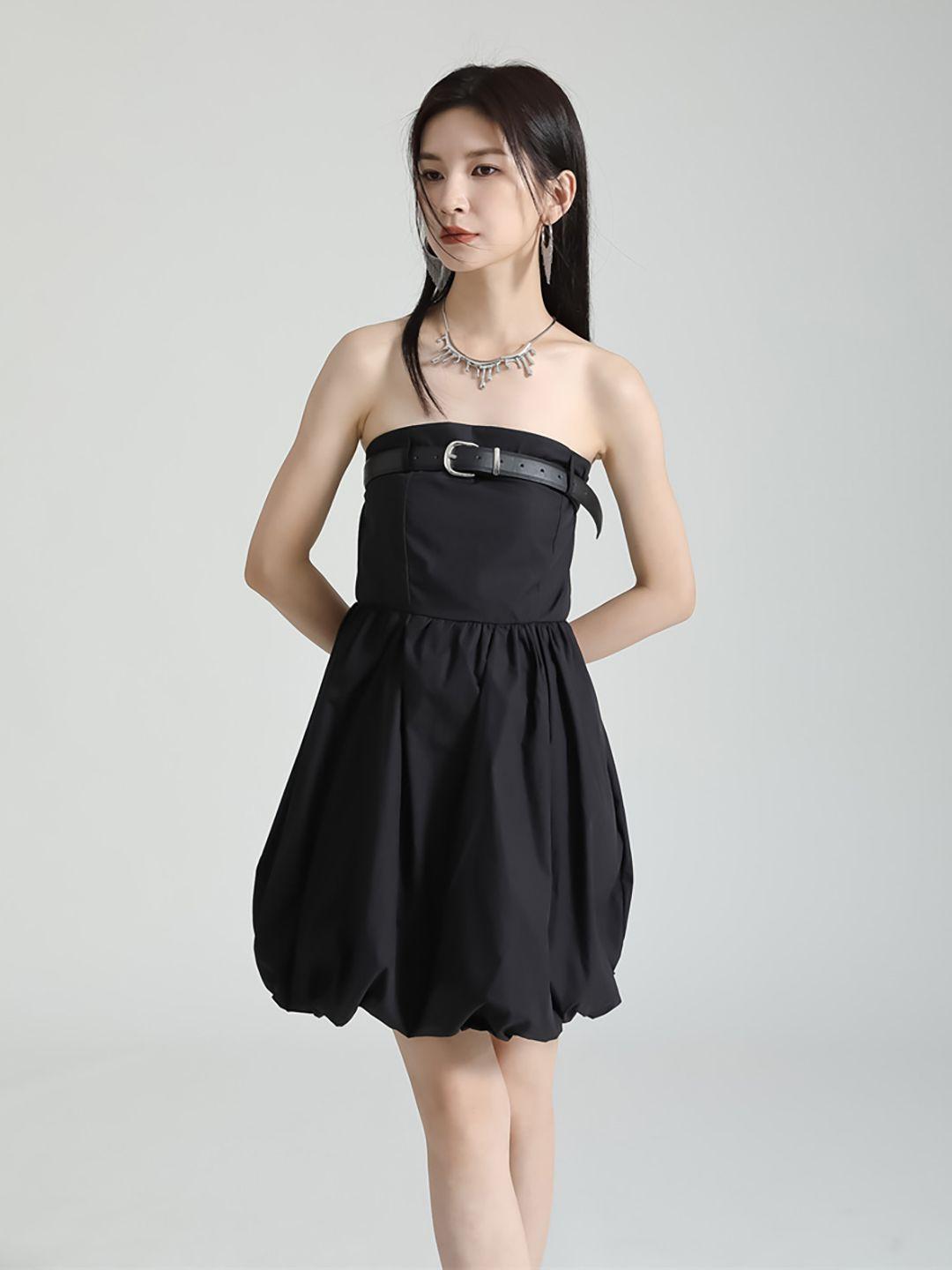 jc collection strapless fit & flare dress