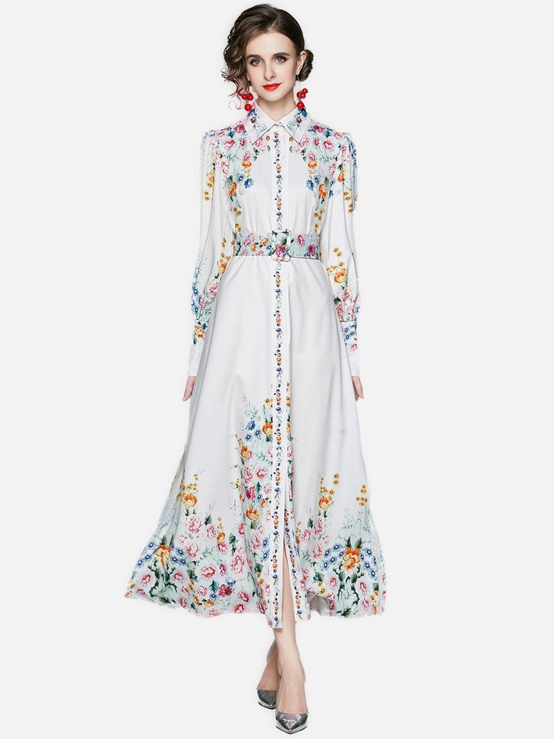 jc collection white floral maxi dress