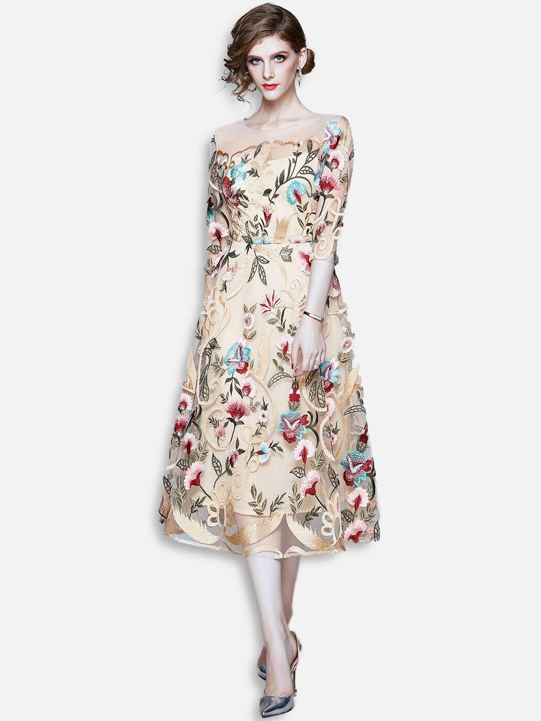 jc collection woman multicoloured floral midi dress