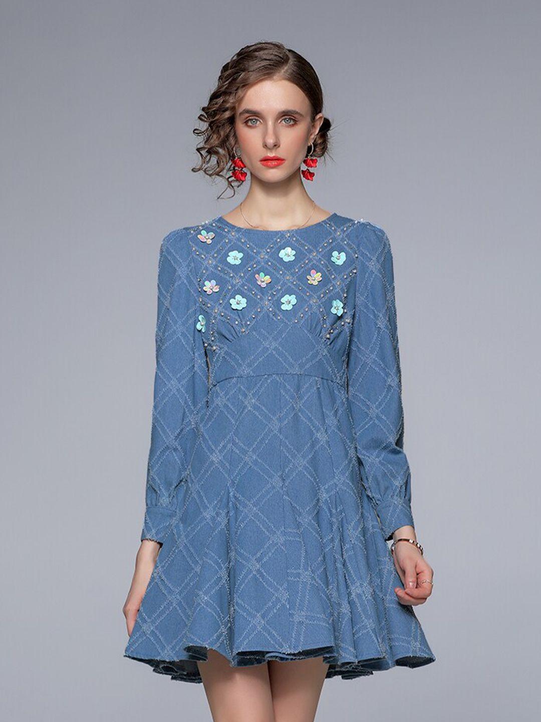 jc collection women  blue dress