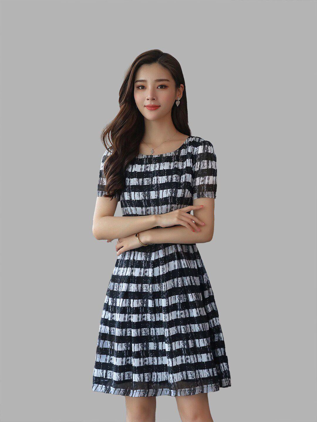 jc collection women black a-line dress