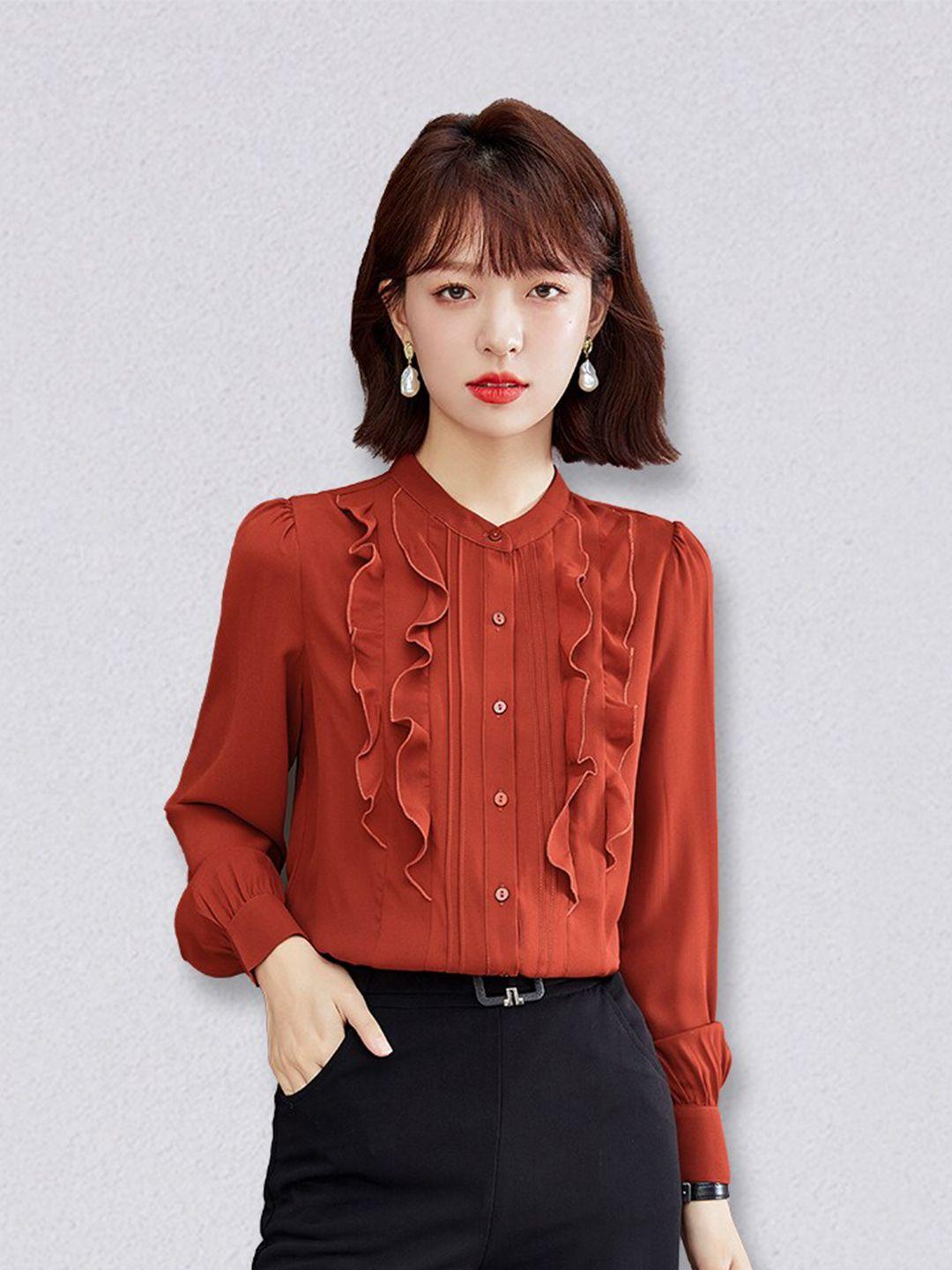 jc collection women coral casual shirt