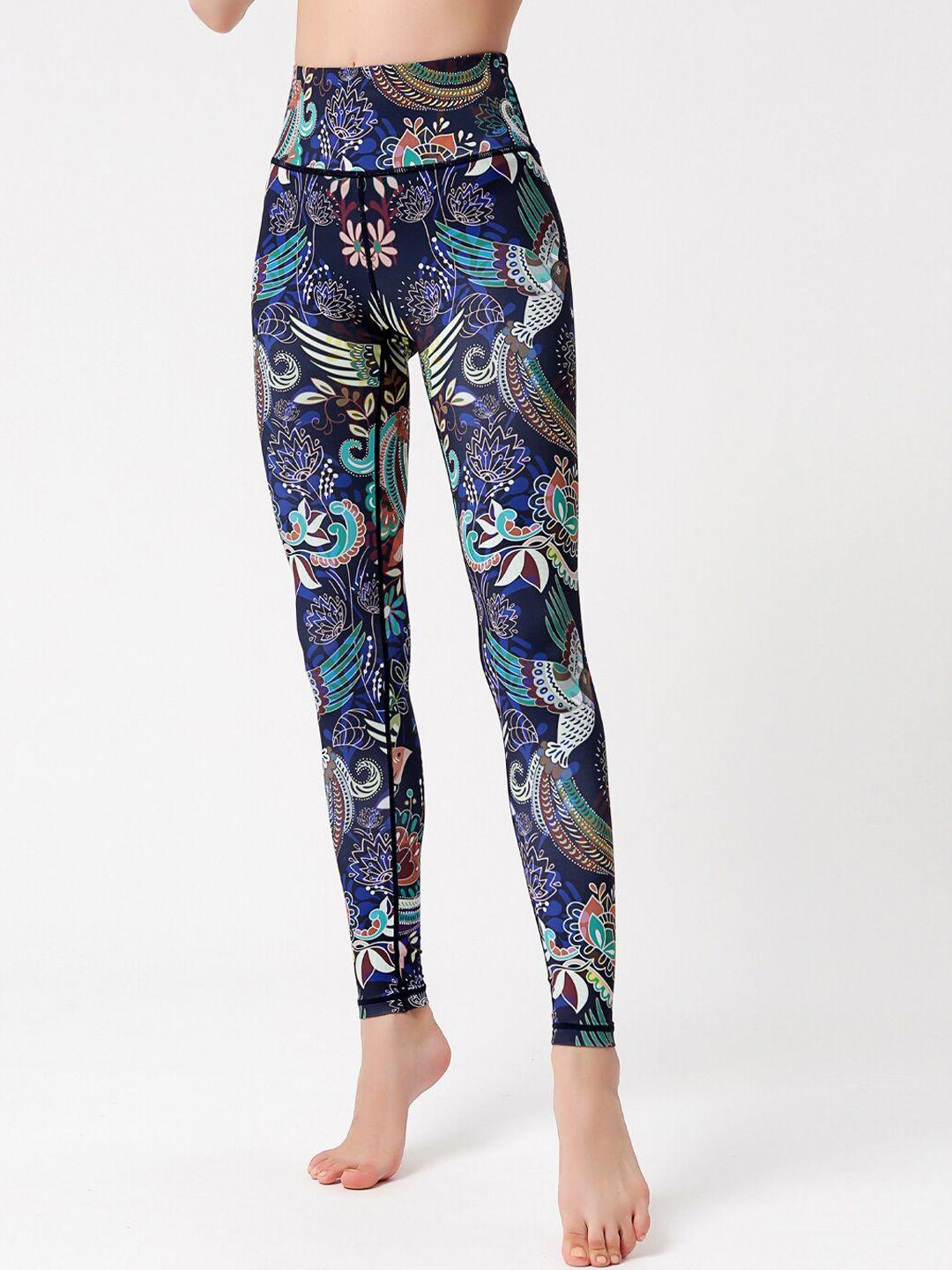 jc collection women ethnic motifs printed training or gym tights