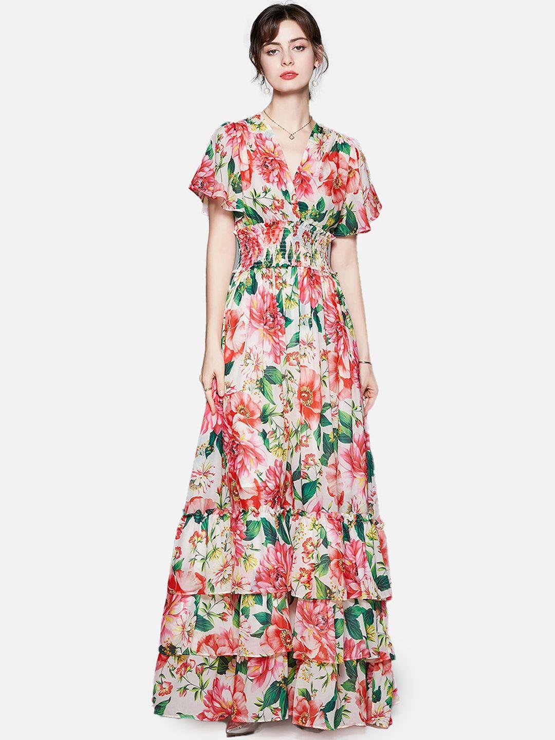 jc collection women multicoloured floral maxi dress