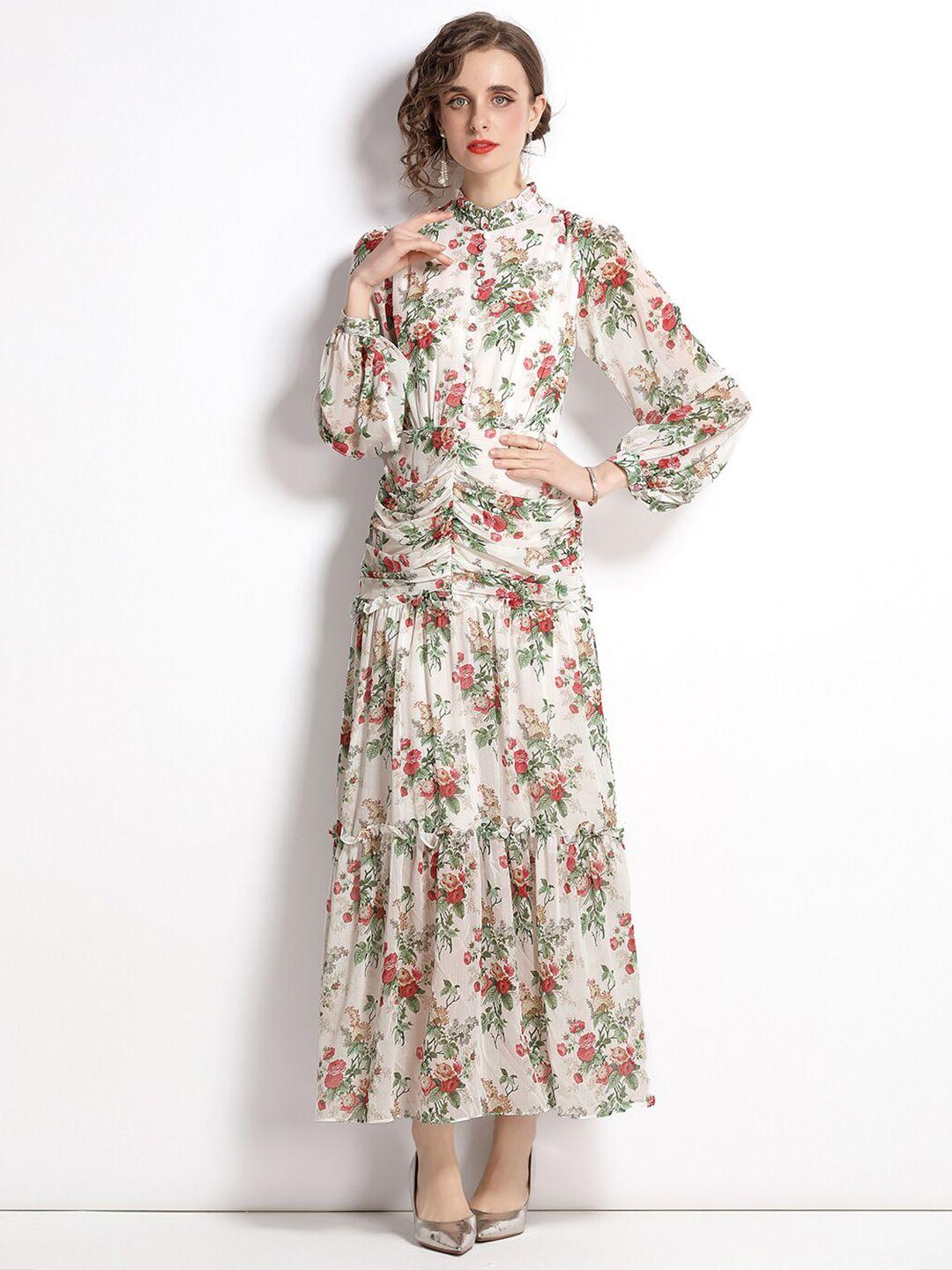 jc collection women multicoloured floral printed maxi dress