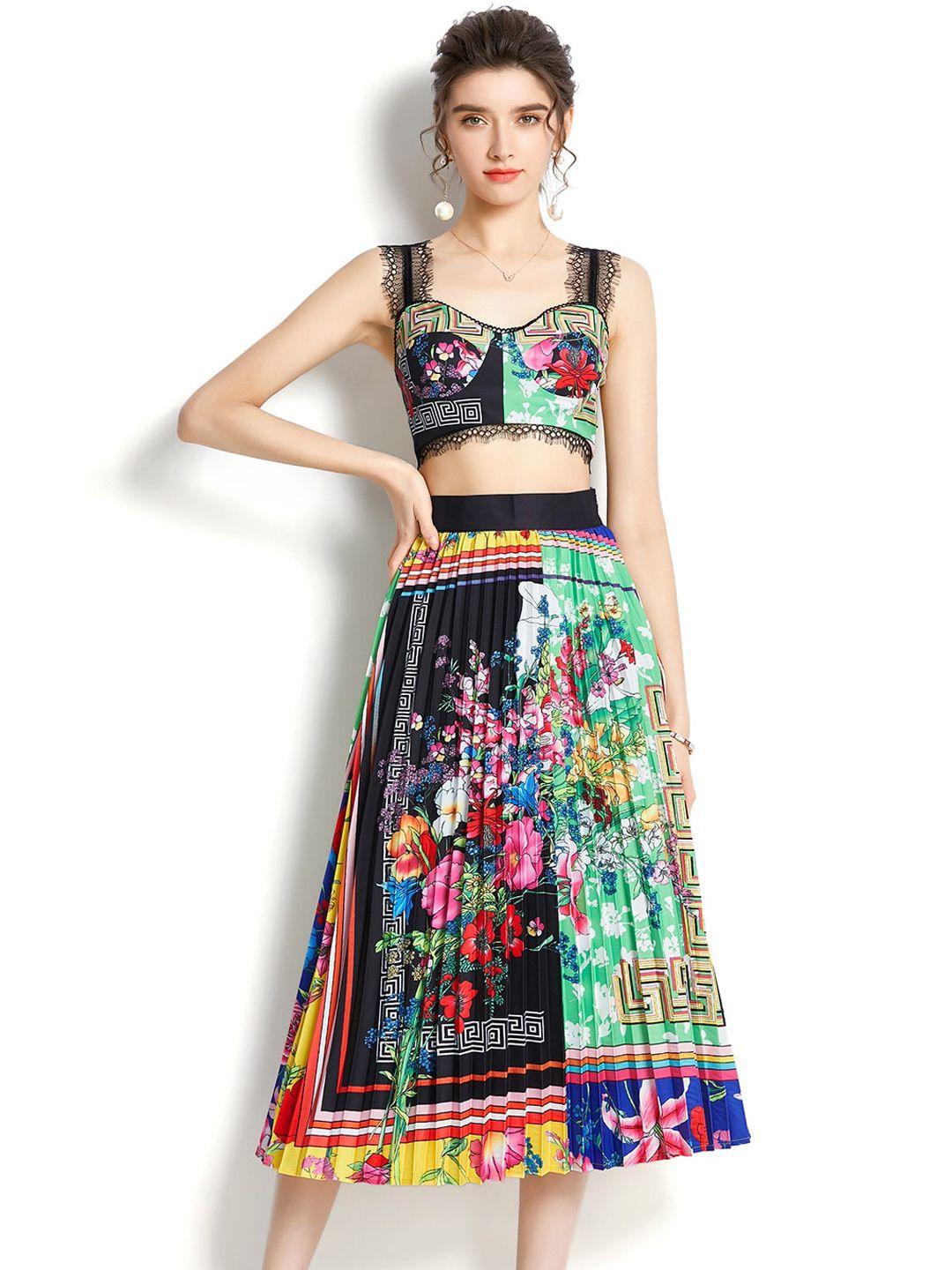 jc collection women multicoloured printed co-ords