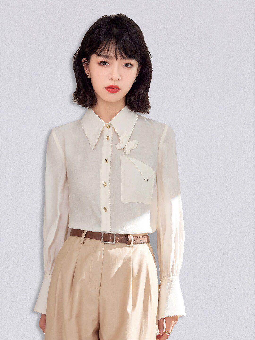 jc collection women off white casual shirt