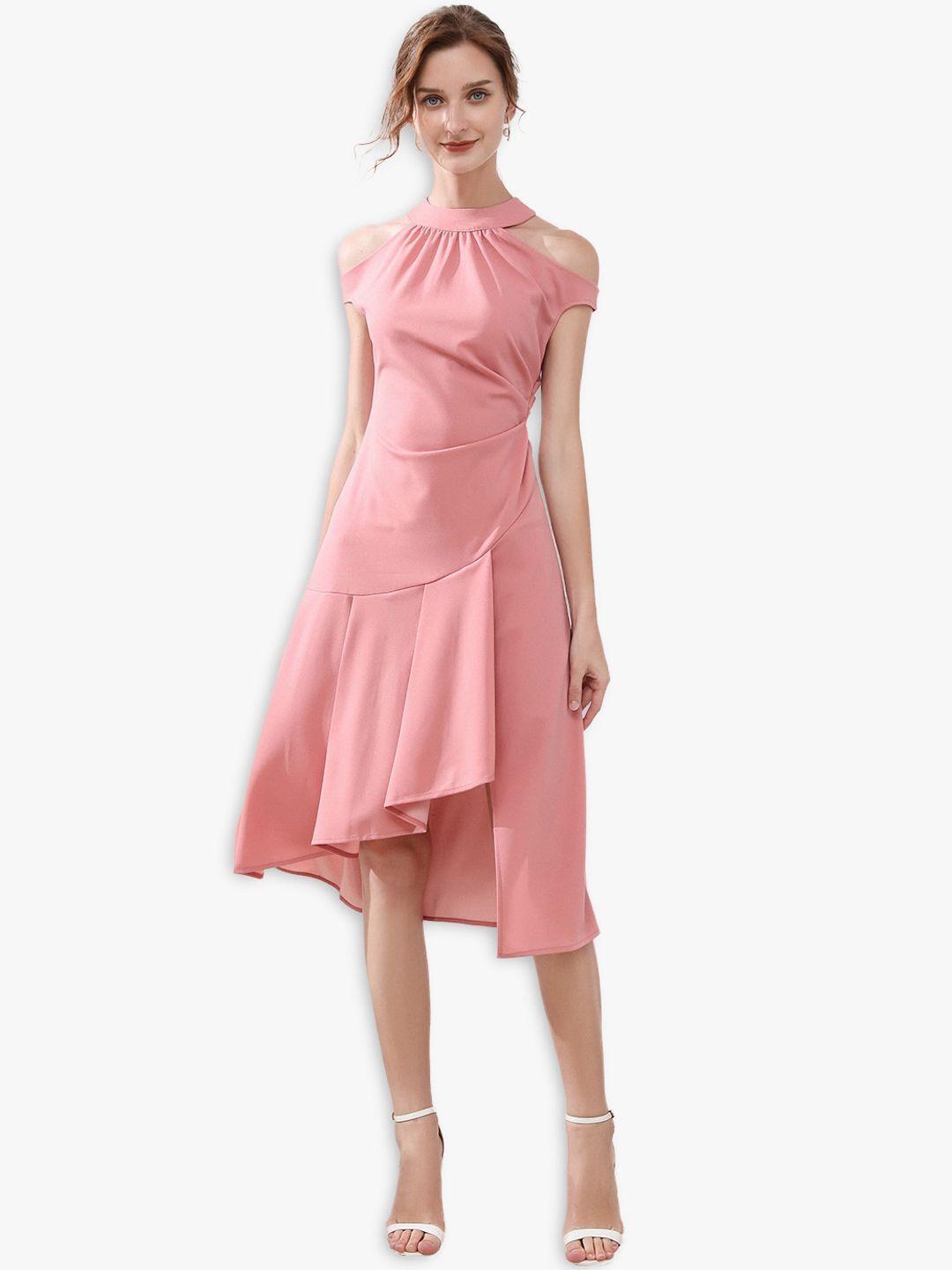 jc collection women pink a-line dress