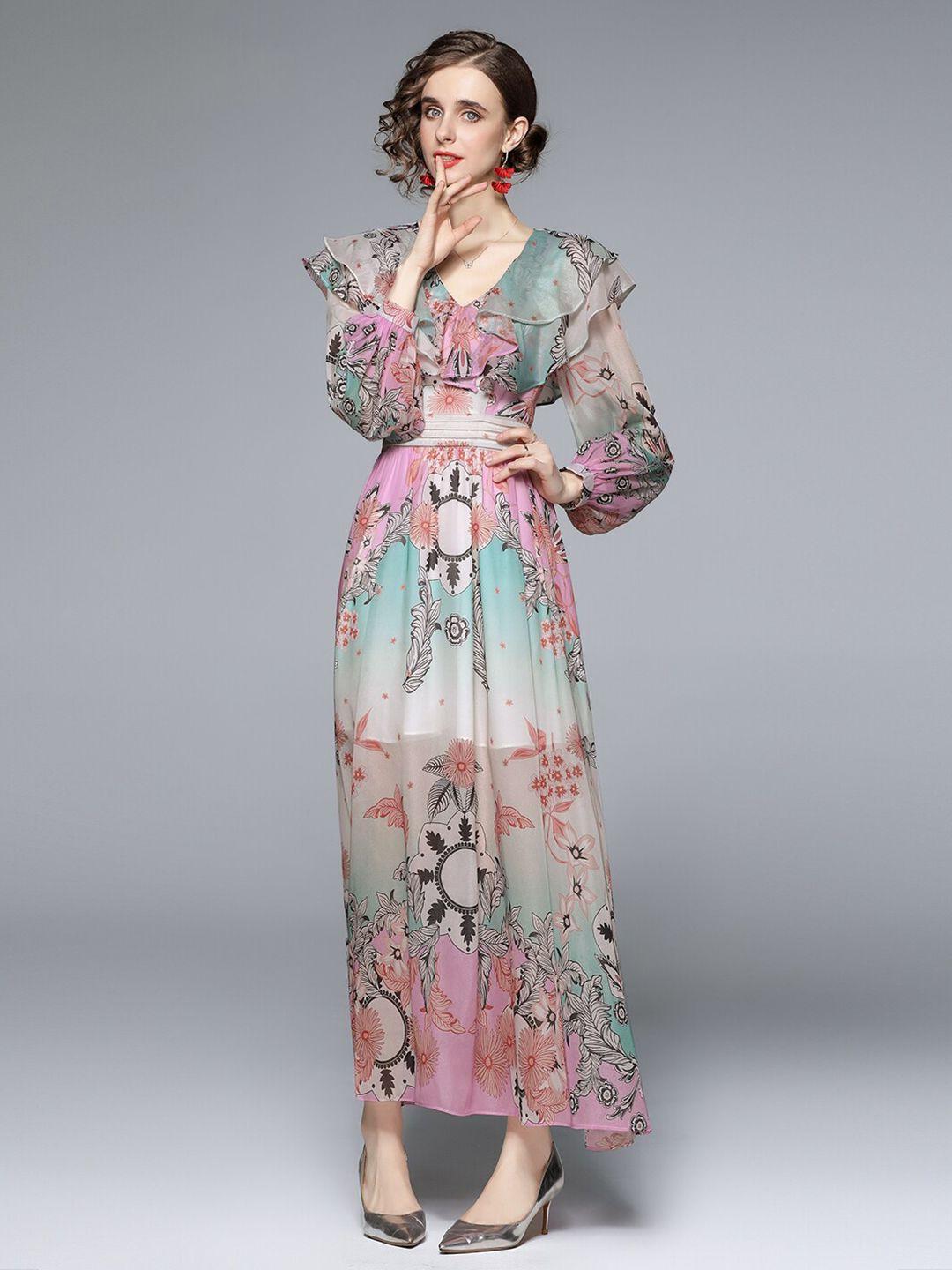 jc collection women pink floral maxi dress