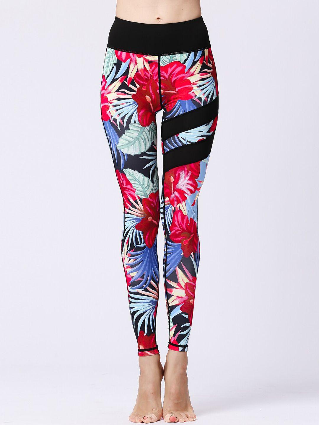 jc collection women printed mid-rise tights