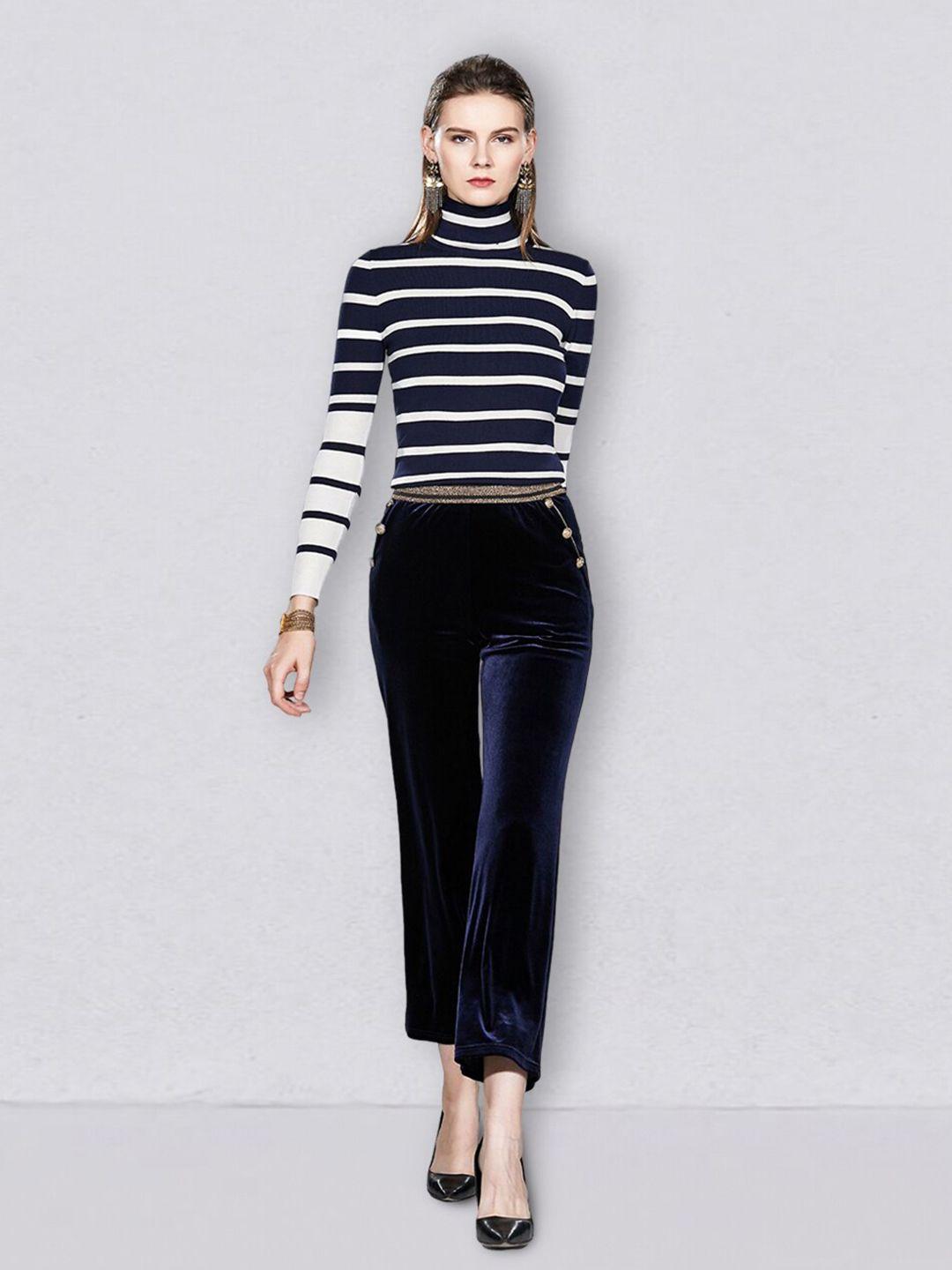 jc collection women striped top with trousers