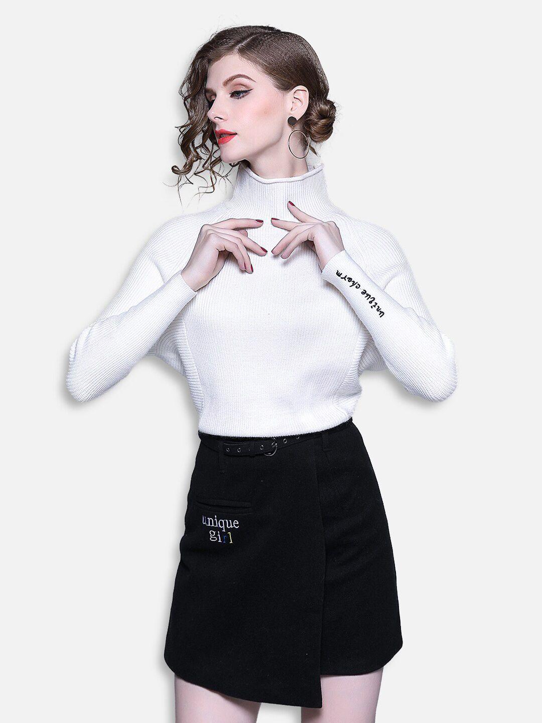 jc collection women white & black top with skirt