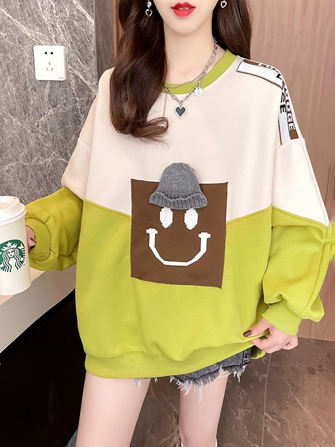 jc mode colourblocked cotton pullover