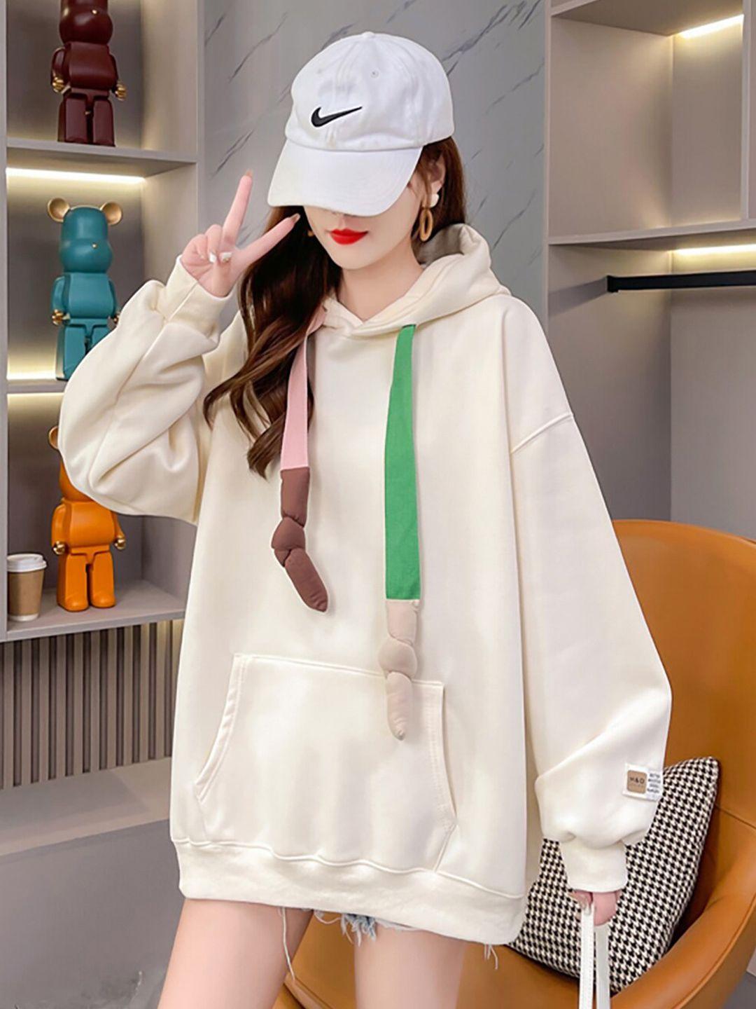 jc mode hooded pullover sweatshirt