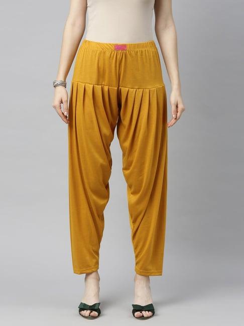 jcss mustard patiala pants