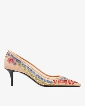 jean paul gaultier mesh pumps 60 with swarovski crystals