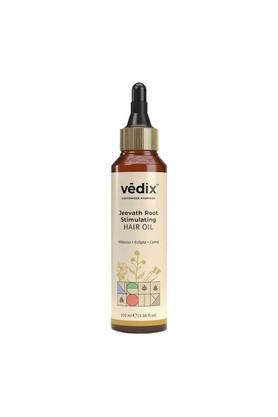 jeevath root stimulating hair oil with hibiscus + eclipta + carrot