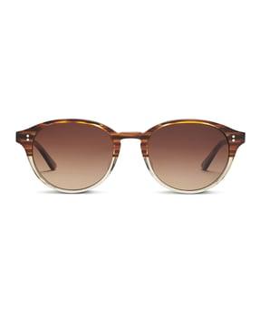 jefferson polarised unisex round sunglasses