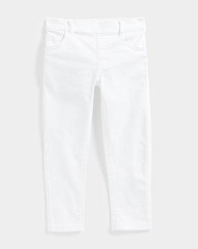jeggings with semi-elasticated waist