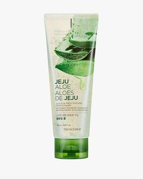 jeju aloe fresh soothing foam cleanser