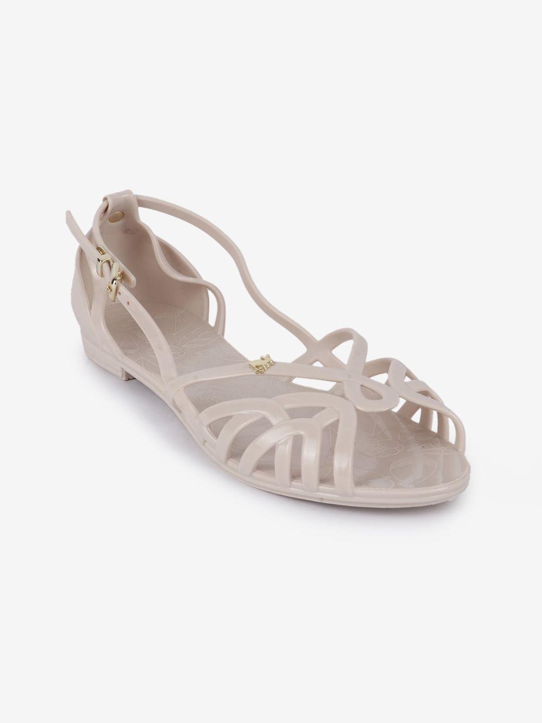 jelly bunny women off white open toe flats