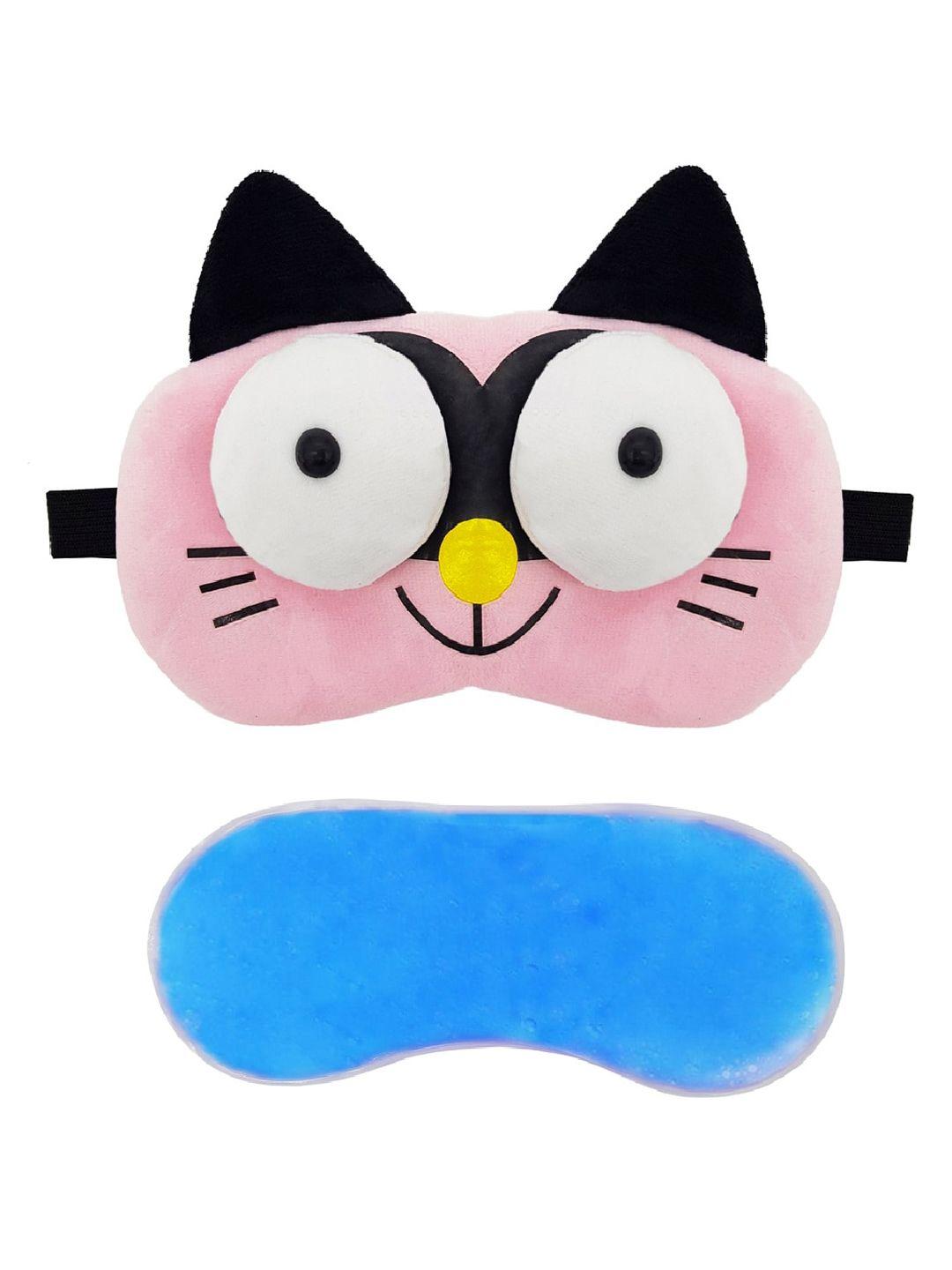 jenna 3d cat sleeping eye shade mask with gel